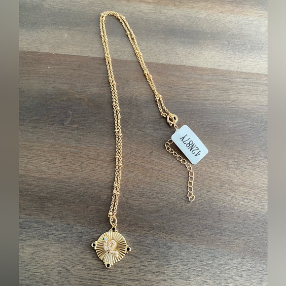 Gold Snake Charm Necklace - Picture 3 of 4